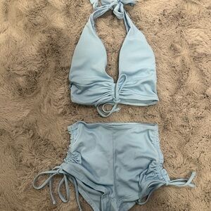 Fashion Nova Light Blue Bikini Set